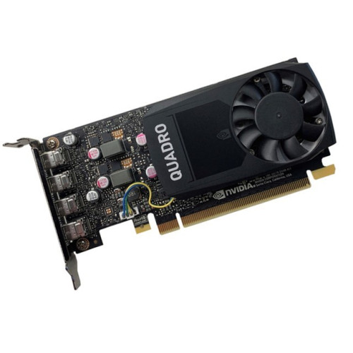 HP 919987-001 NVIDIA Quadro P1000 low-profile graphics card view 1