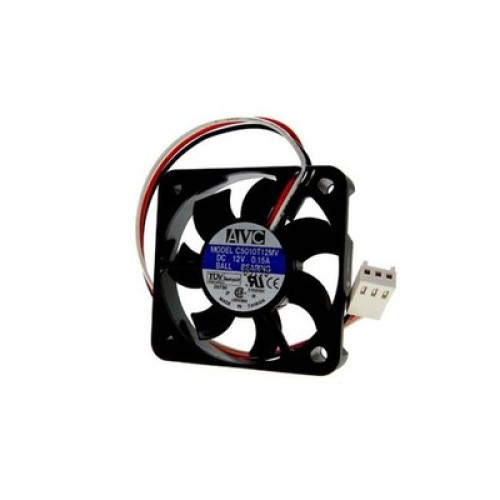 AVC C5010B12MV 50x11mm 12V 0.15A 3-Wire Ball-Bearing Fan