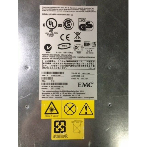 emc EMC2 DS-24M2 24 Port Fibre Switch view 3