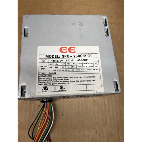 Century Electrical SPX-250C/2.01 250W ATX Power Supply view 1
