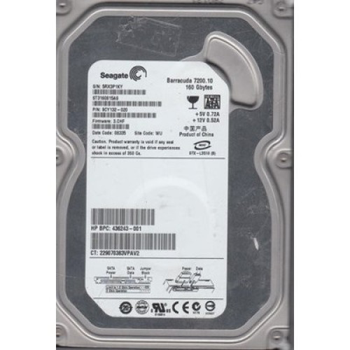 Refurbished Seagate ST3160815AS 160GB 7200RPM SATA Hard Drive view 1