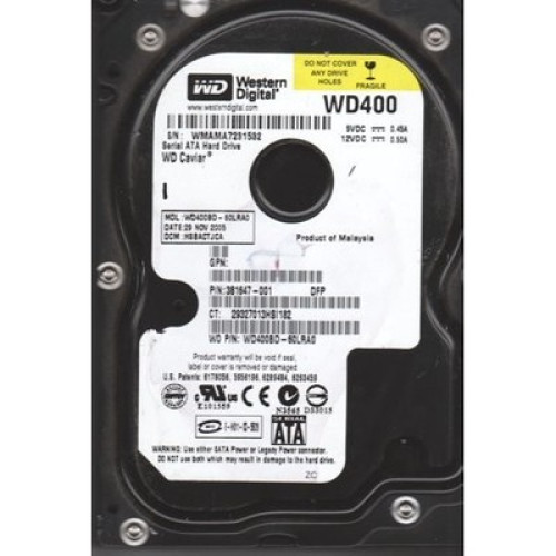 WD400BD-75MRA1 WD400 Western Digital 40GB SATA Hard drive view 2