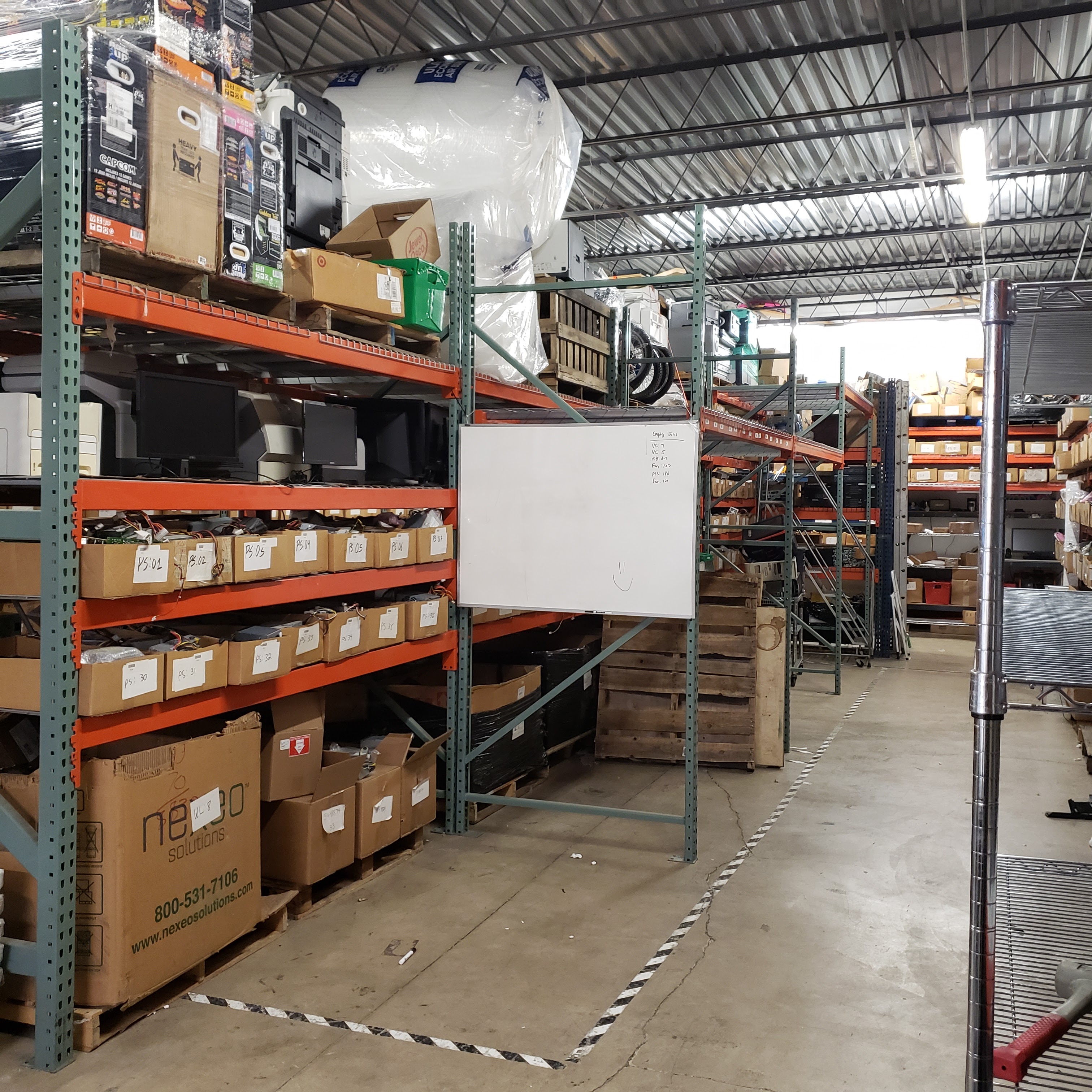 The Best Part Inc. warehouse aisle